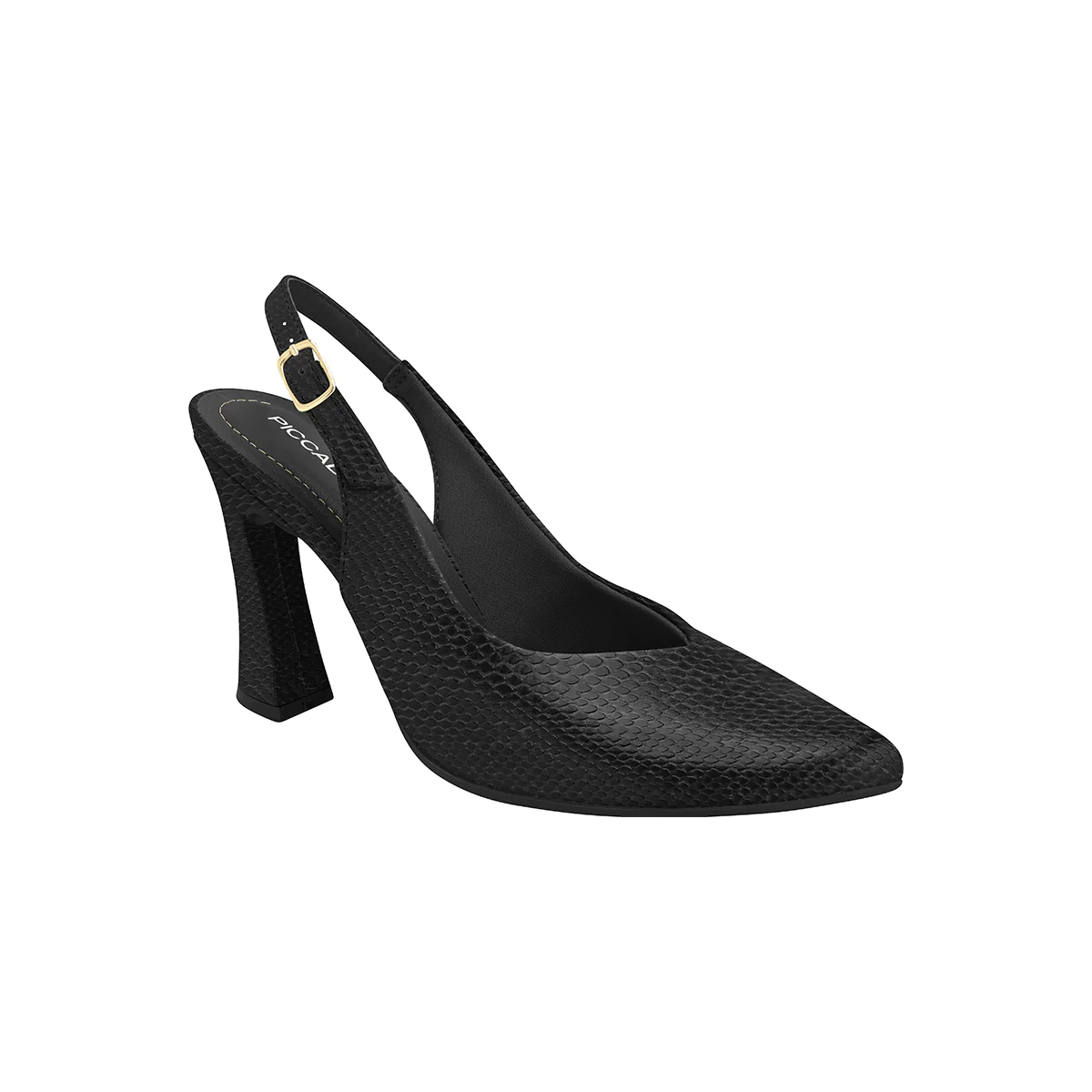 Zapatilla Stiletto semi abierta snake – Silvana - Imagen 3