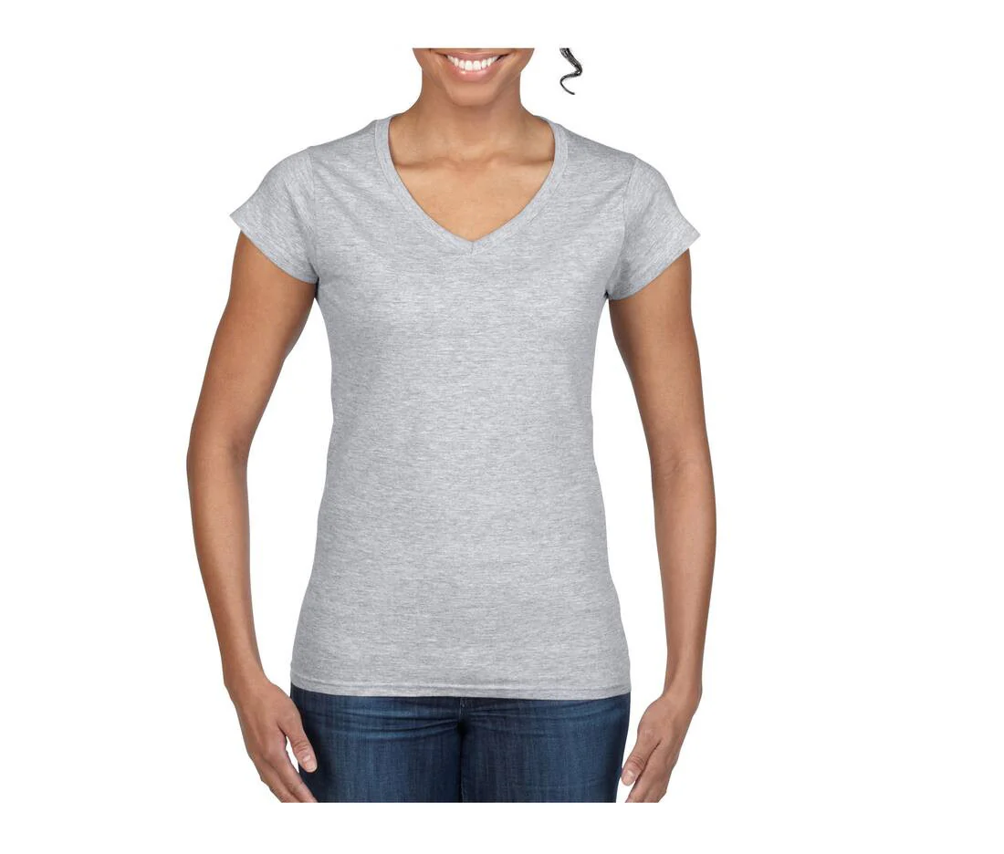Camiseta Softstyle® Mujer cuello pico 64V00L - Imagen 9