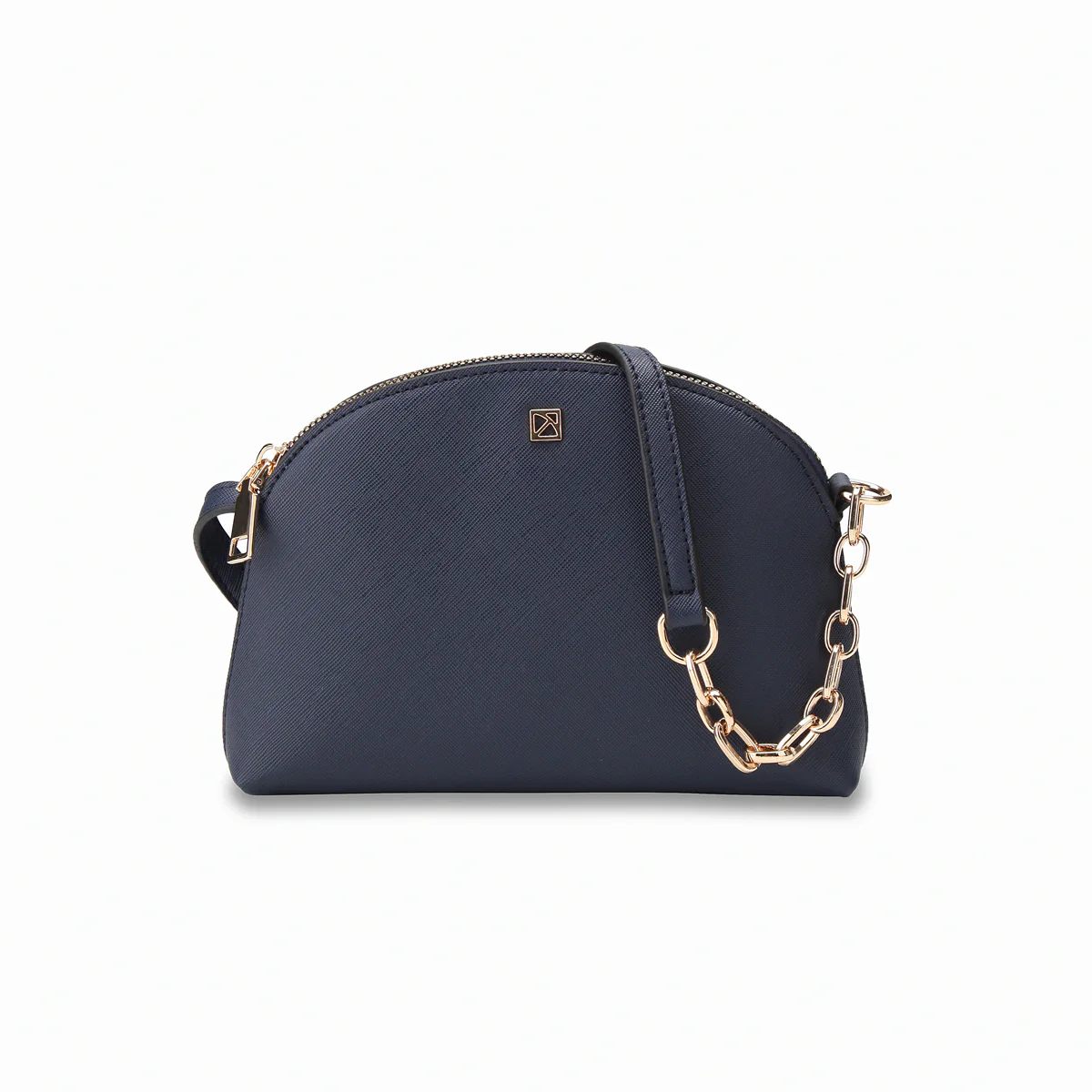 Bolsa crossbody de asa dual con cadena - Imagen 7