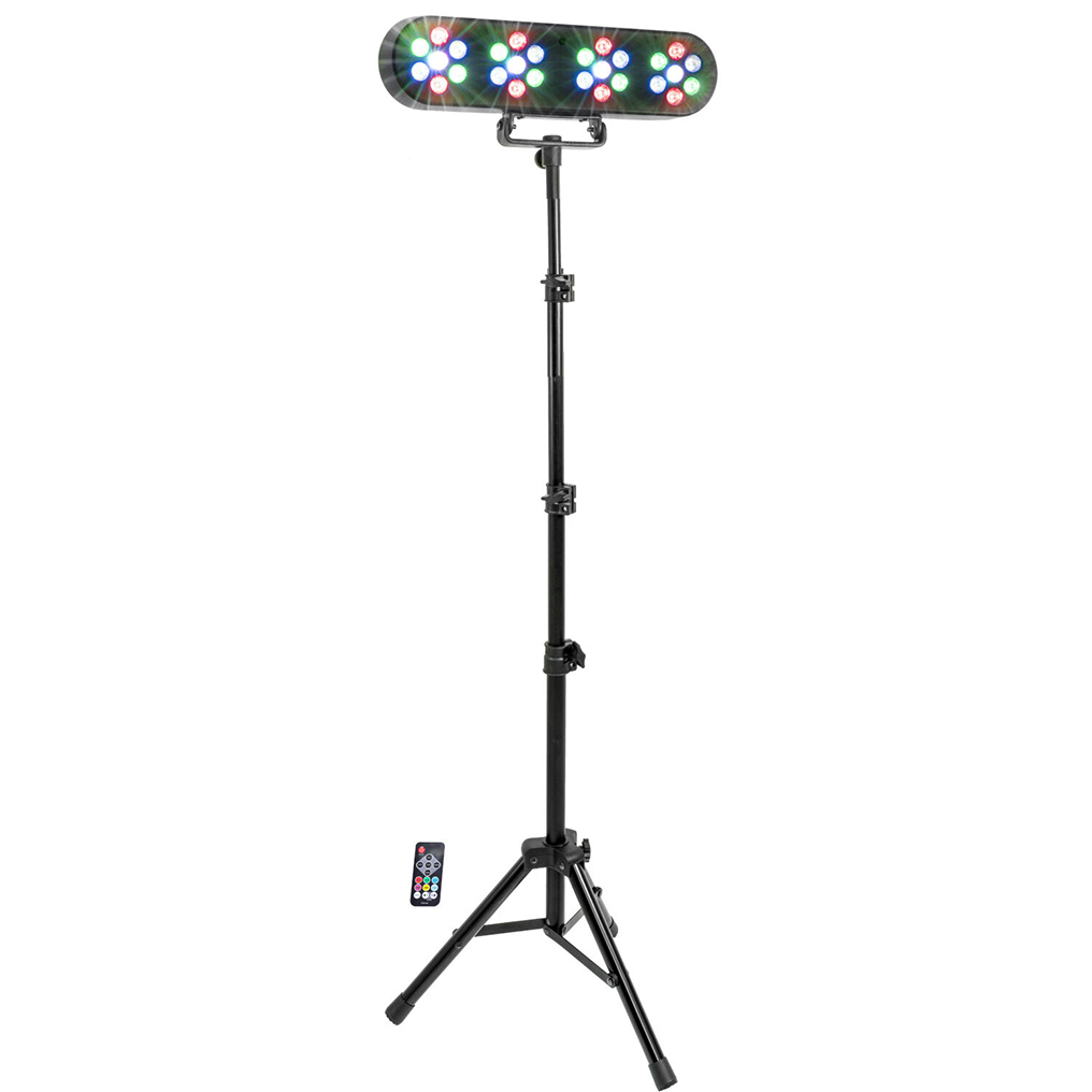 Set De 4 Luces LED Con Soporte Y Mando De Luces