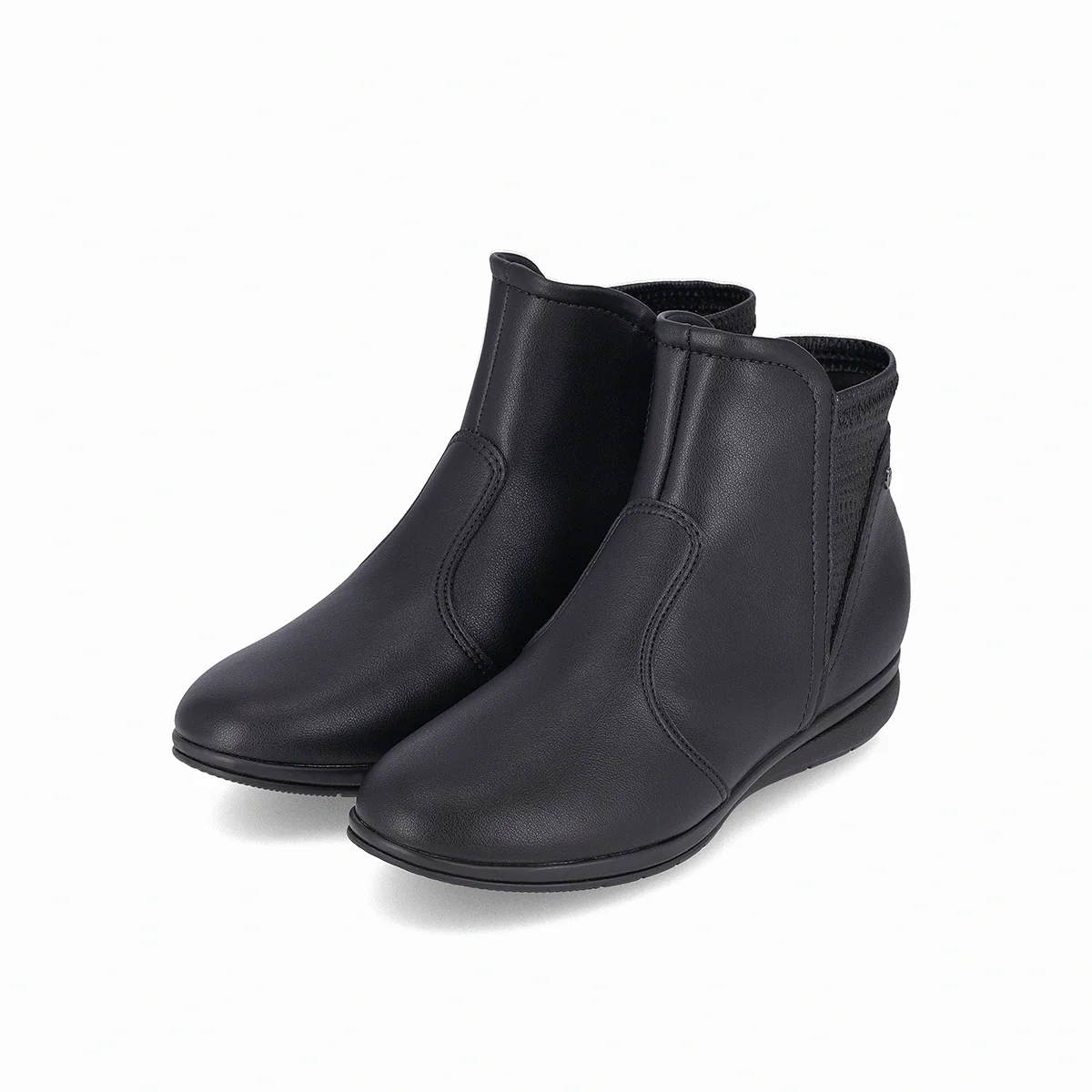 Botines al tobillo diseño atemporal tacón bajo corrido - Sandy - Imagen 3