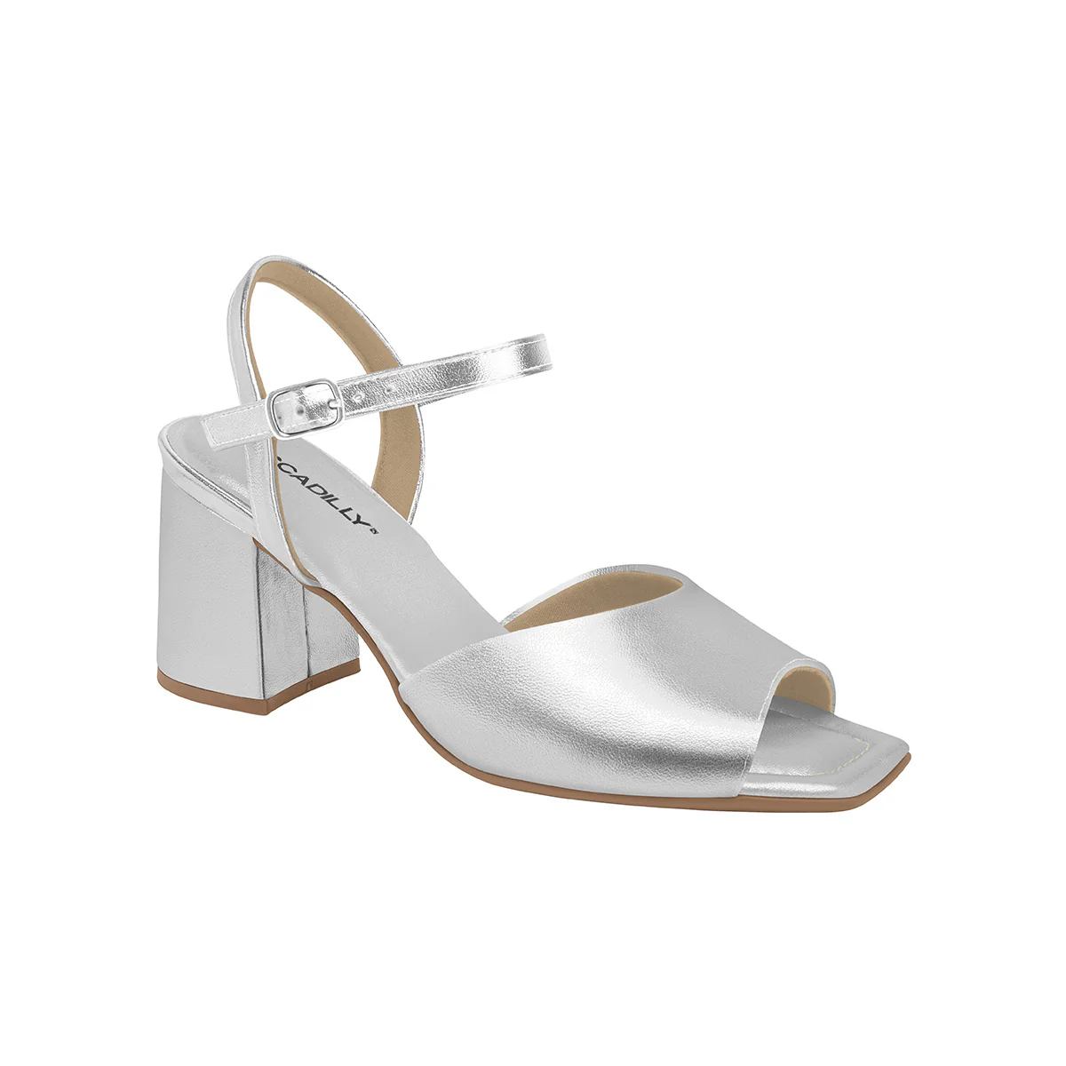 Sandalias elegantes tacón grueso correa al tobillo - Flavia - Imagen 3